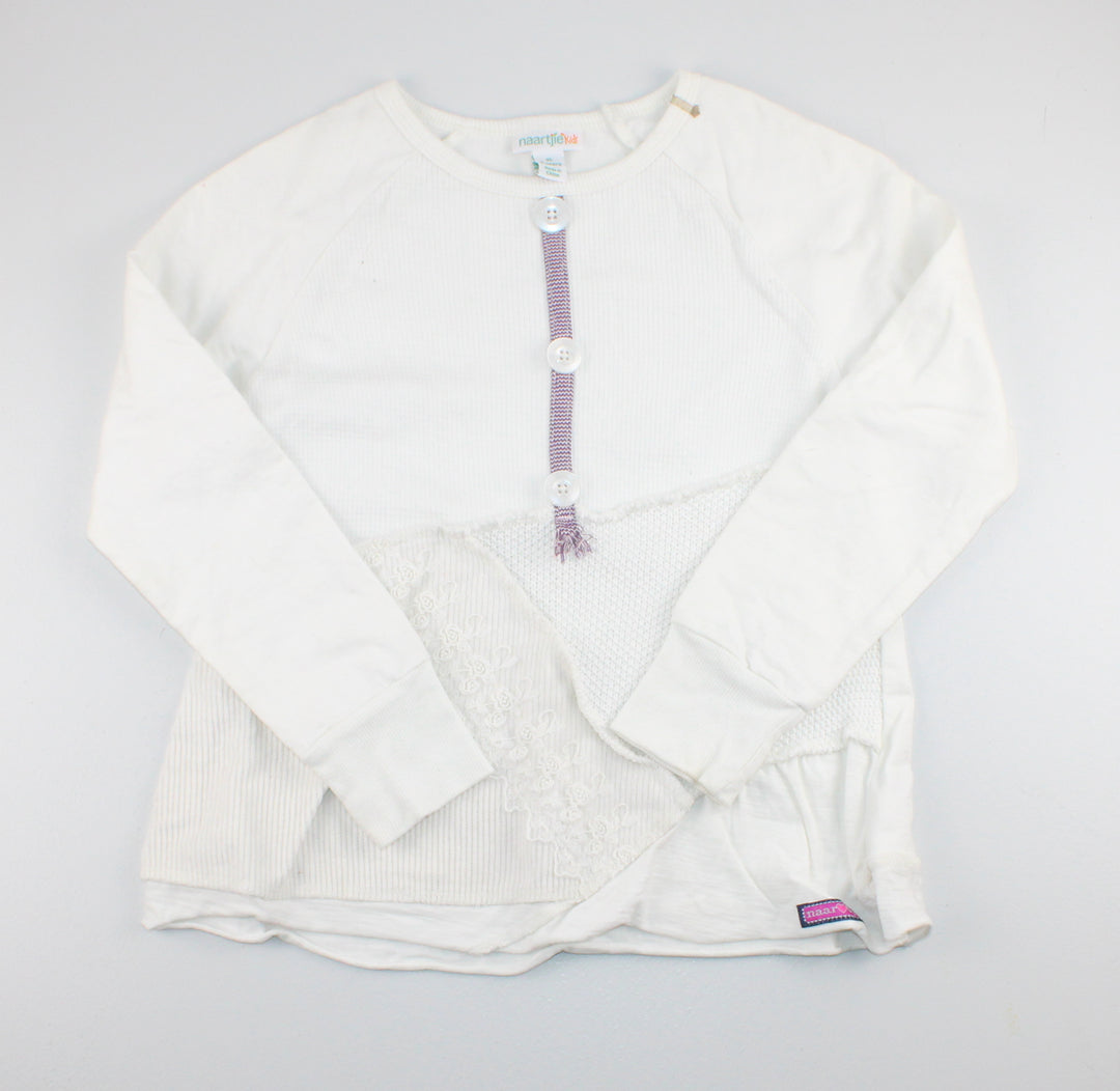 NAARTJIE KIDS CREAM SWEATER 7Y PRE-LOVED