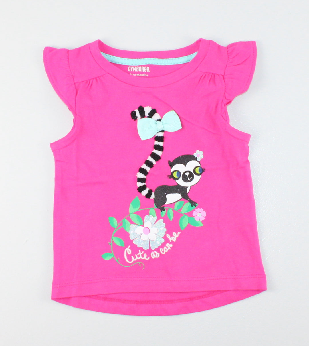 GYMBOREE LEMUR TEE 6-12M PRE-LOVED