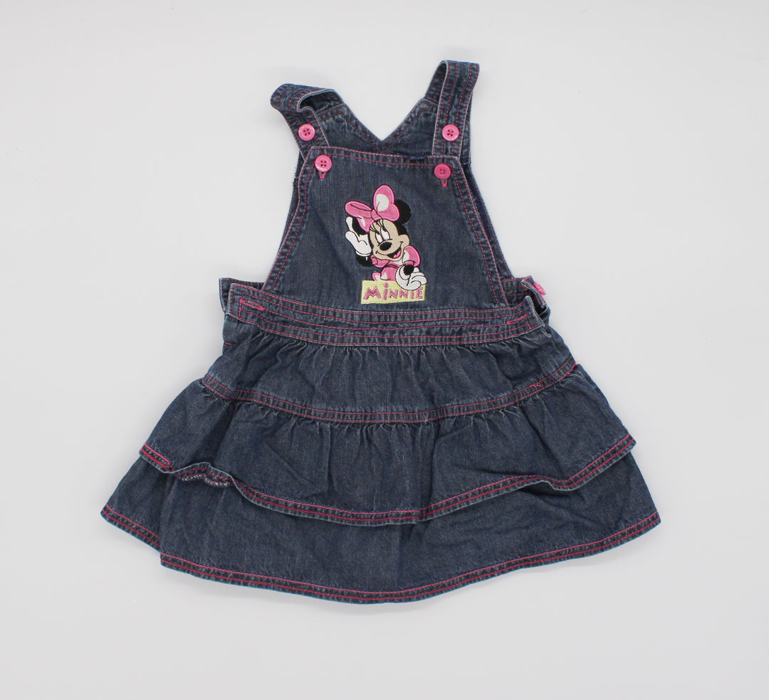 DISNEY MINNIE MOUSE DENIM SKIRTALL 12-18M PRE-LOVED