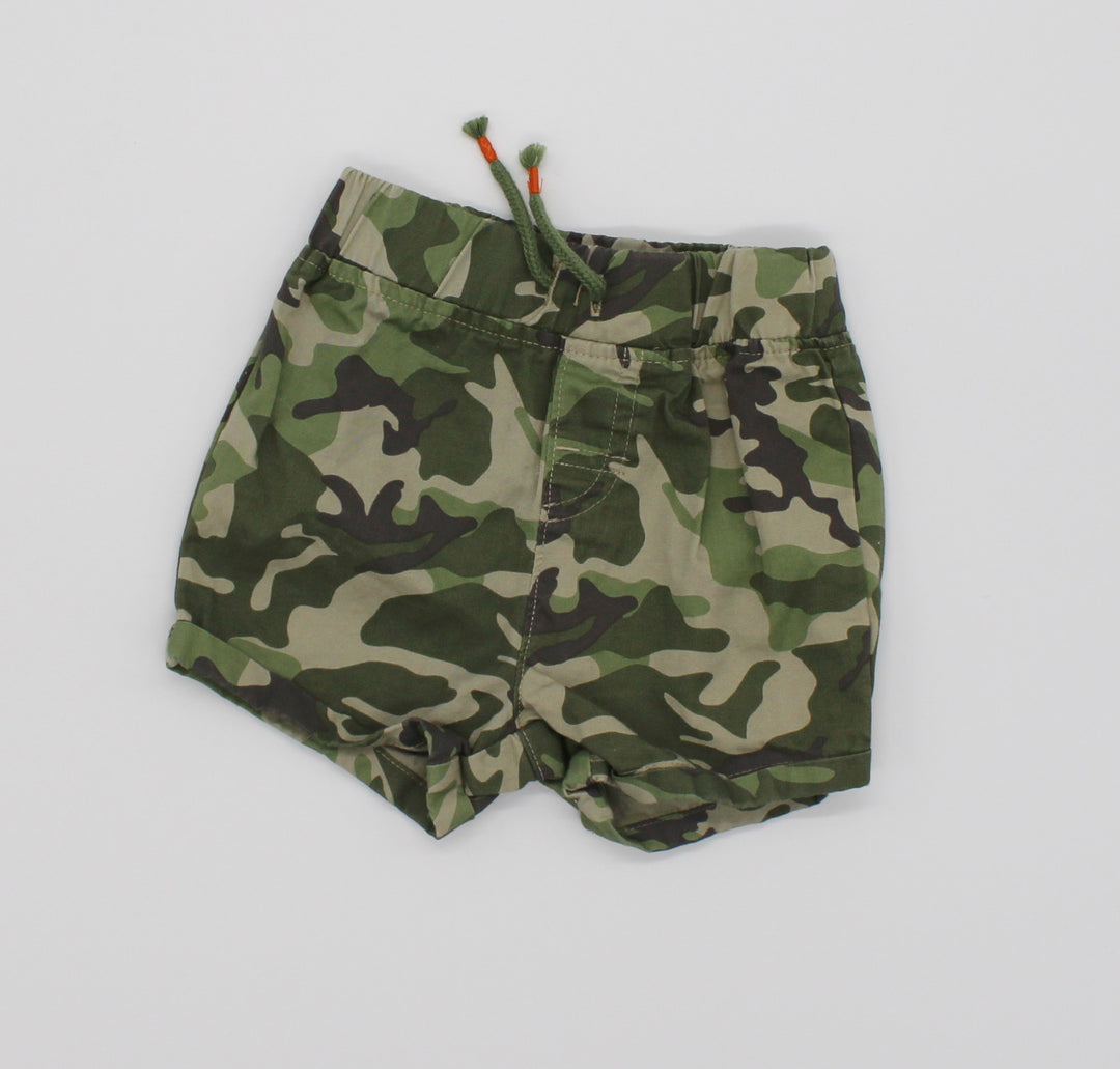 GEORGE CAMO SHORTS 3-6M PRE-LOVED