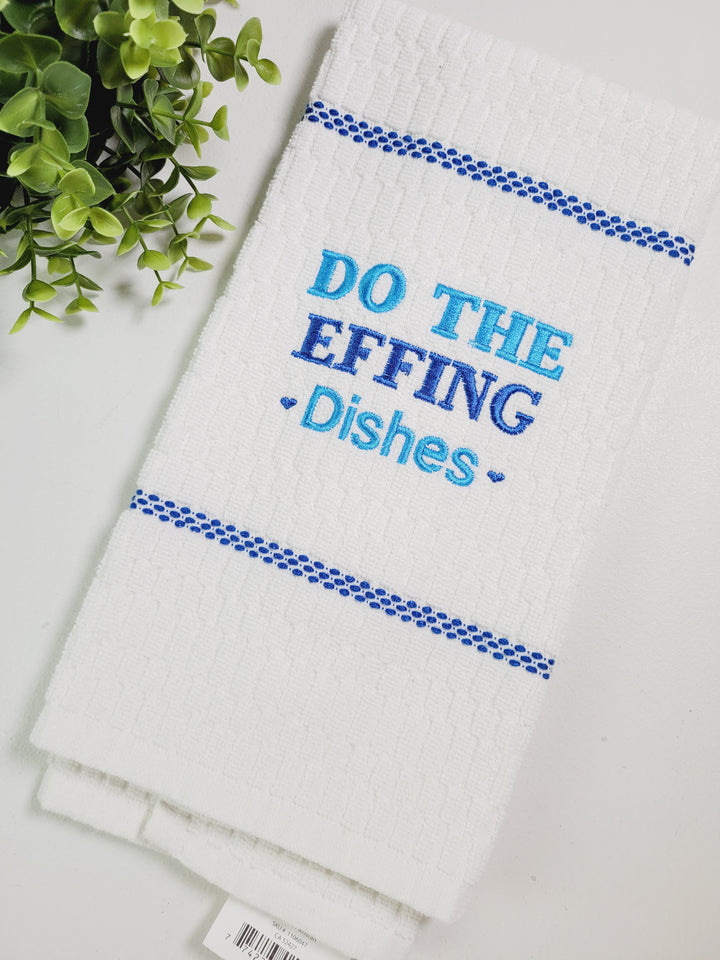 Choices, Embroidered Tea Towels