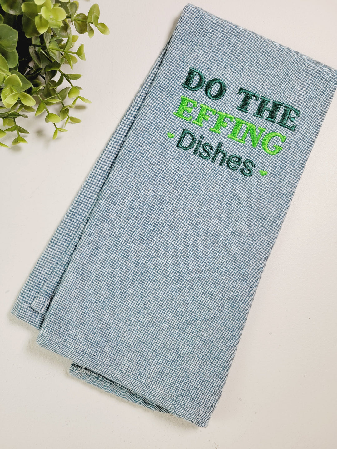 Choices, Embroidered Tea Towels
