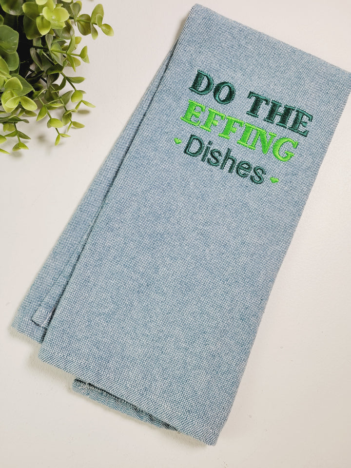 Choices, Embroidered Tea Towels