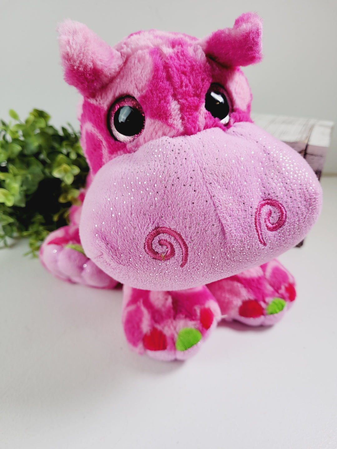 WILD REPUBLIC PINK HIPPO PLUSH EUC