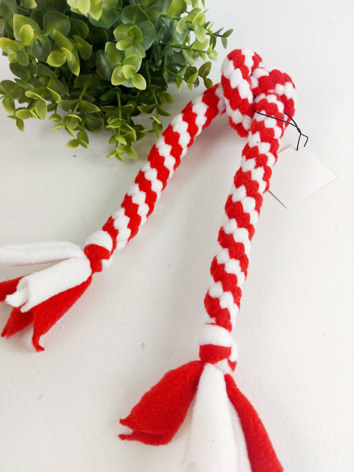 Dog House Blues, Knotted Fleece Twist Dog Toys