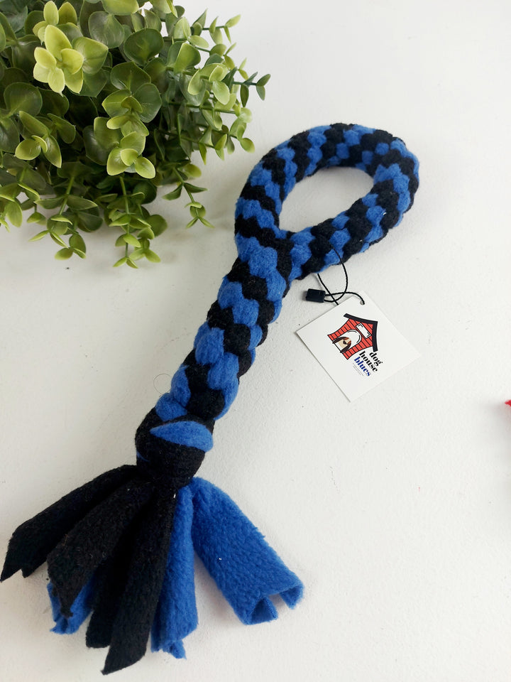 Dog House Blues, Looped Fleece Twist Dog Toys
