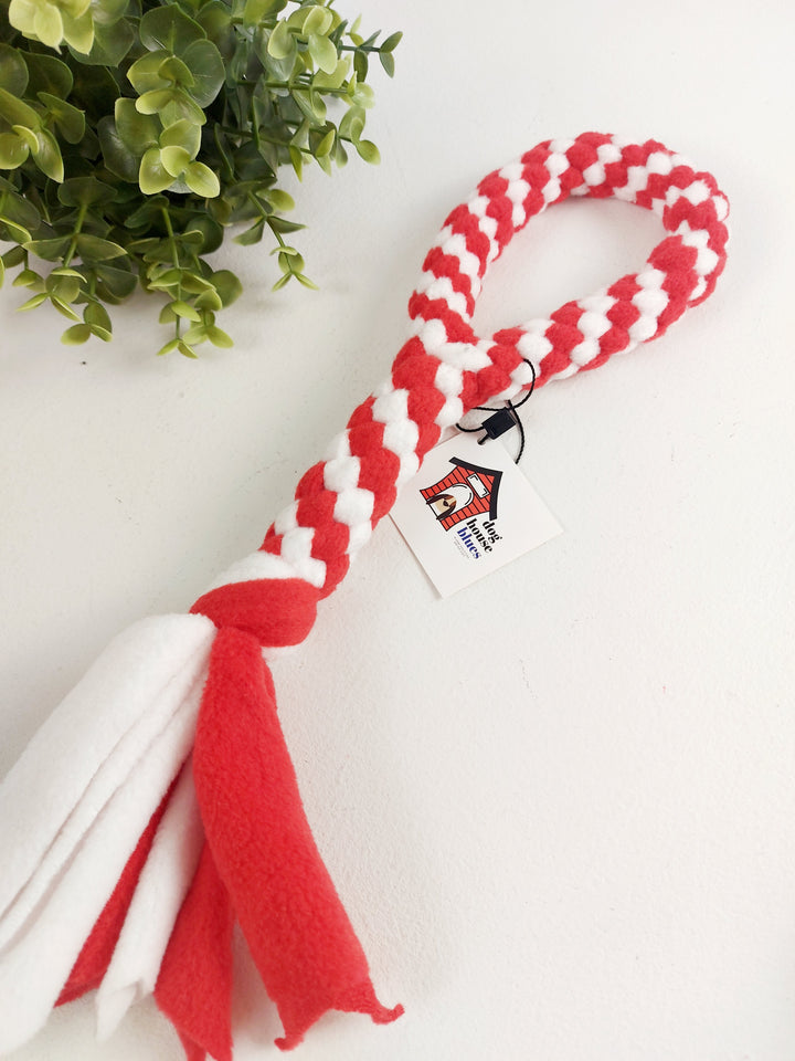 Dog House Blues, Looped Fleece Twist Dog Toys