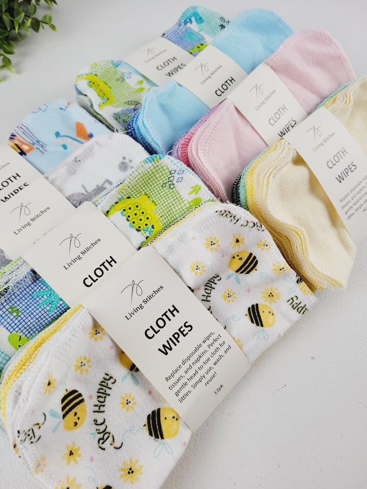 Living Stitches, Reusable Cloth Wipes
