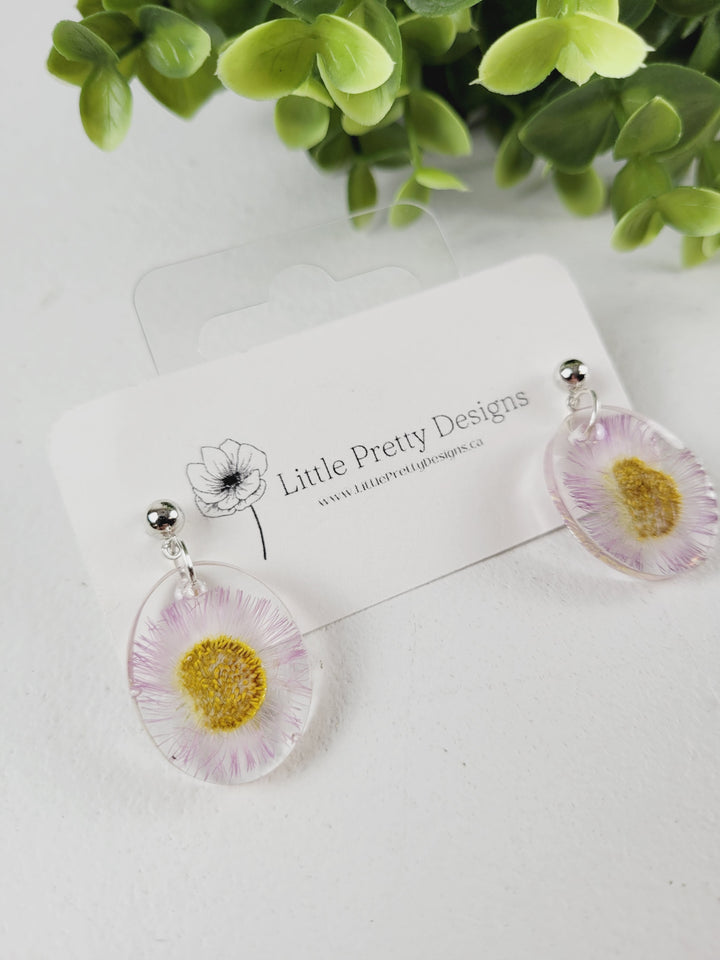 Little Pretty Designs, Pressed Flower Earrings