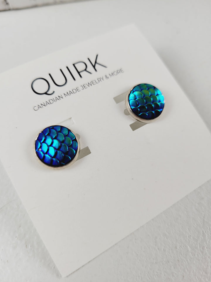 Quirk Handmade Jewelry, Stainless Steel Stud Earrings