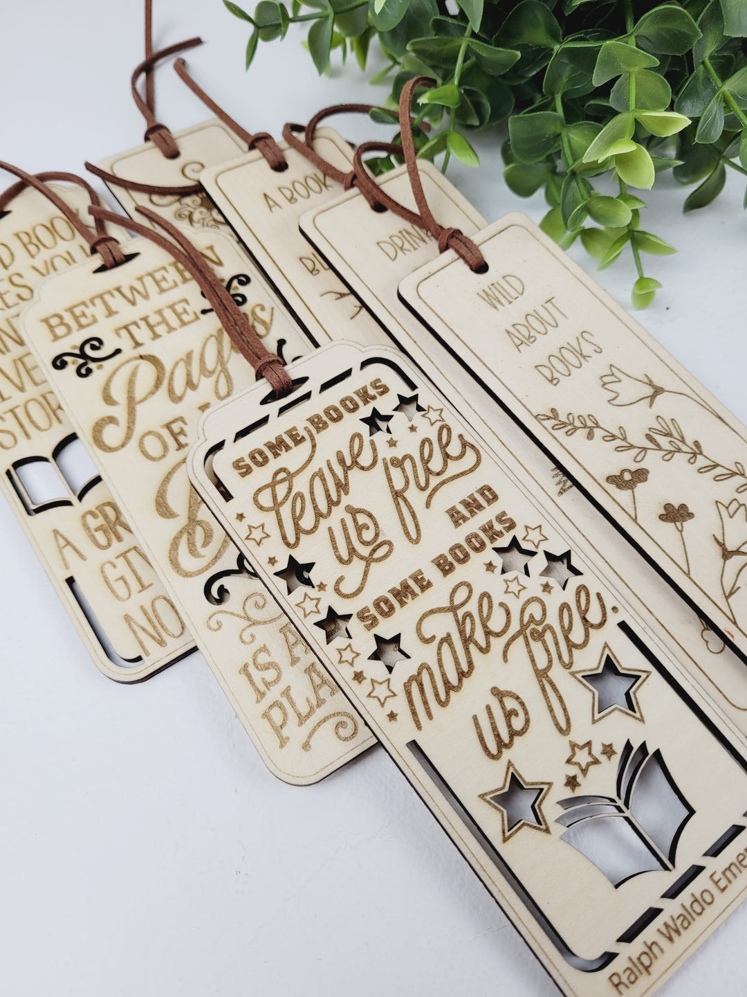 The Crafty Nerd, Wooden  Bookmarks