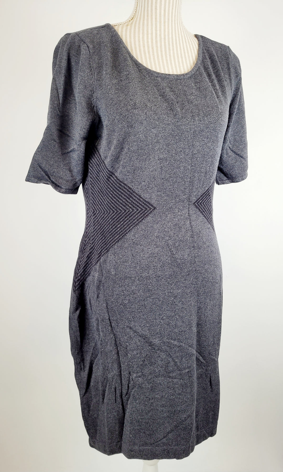 WORTINGTON SWEATER DRESS GREY LADIES LARGE EUC