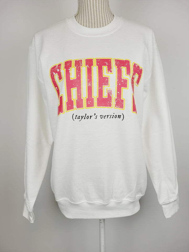 June & Co Designs, Chiefs Taylor's Version Crewneck Sweaters