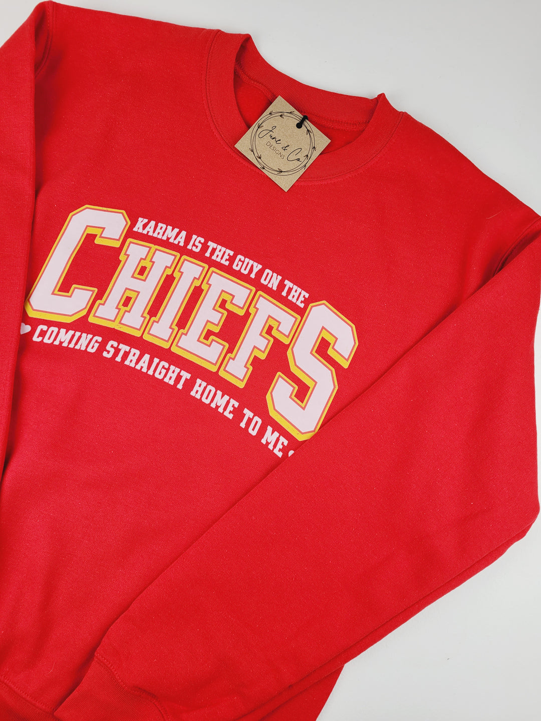 June & Co Designs, Red Chiefs Karma Crewneck Sweaters