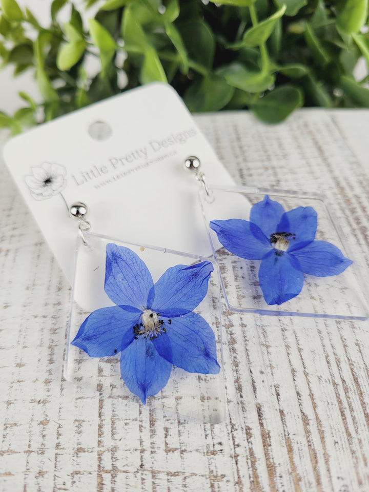Little Pretty Designs, Pressed Flower Earrings