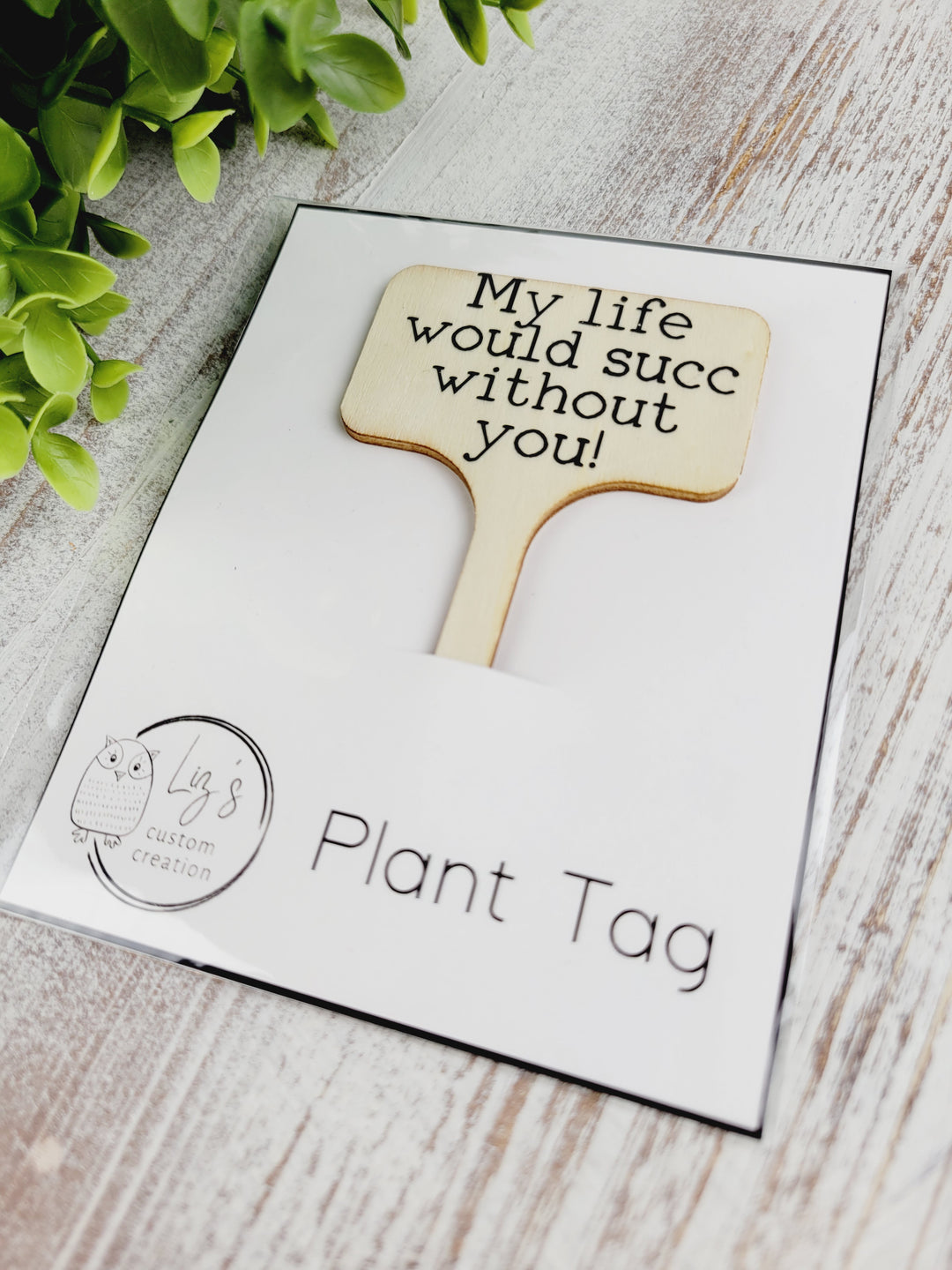 Liz's Custom Creations, Bamboo Plant Tags