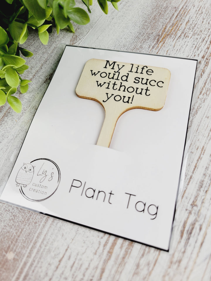 Liz's Custom Creations, Bamboo Plant Tags