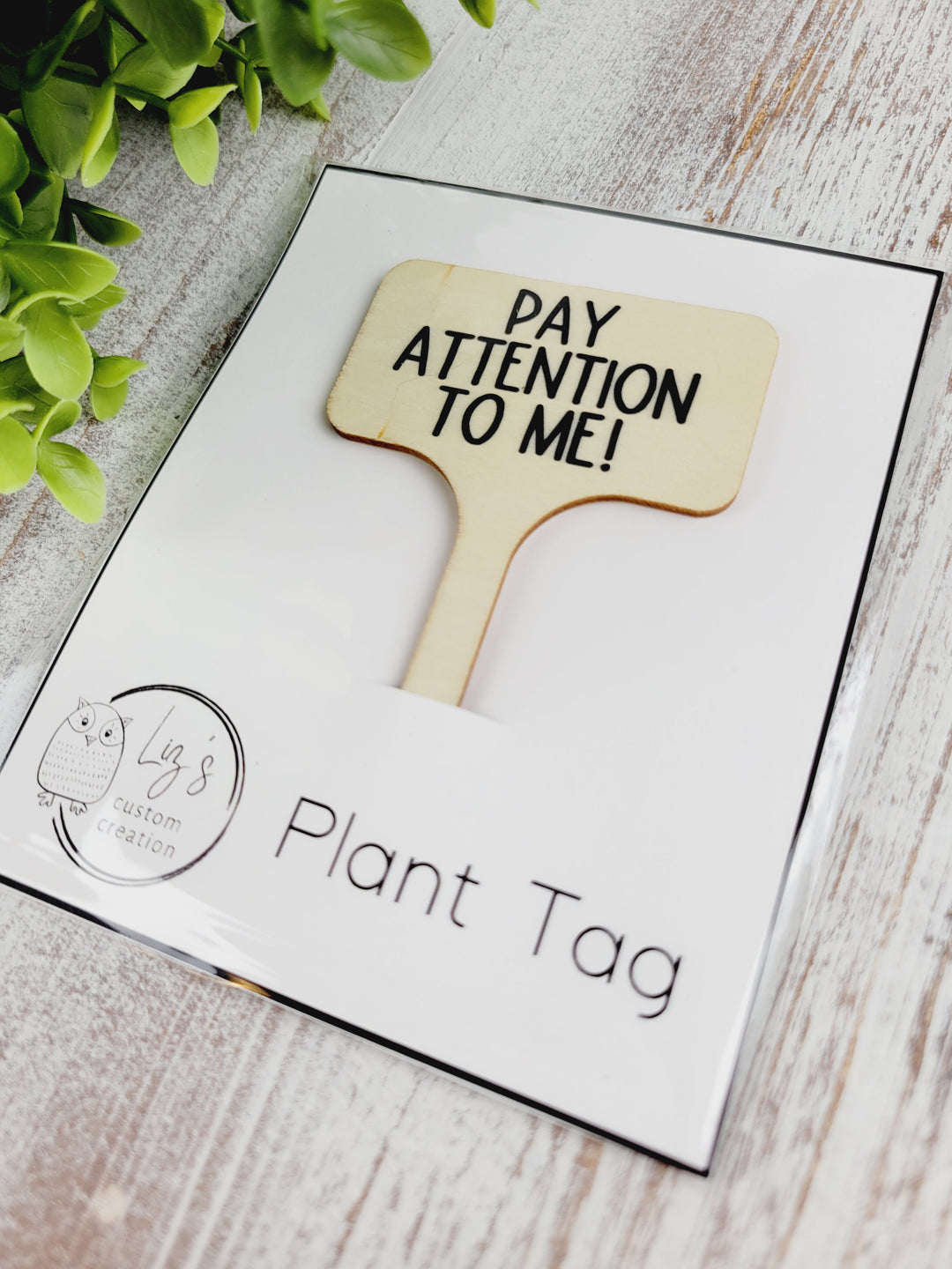 Liz's Custom Creations, Bamboo Plant Tags