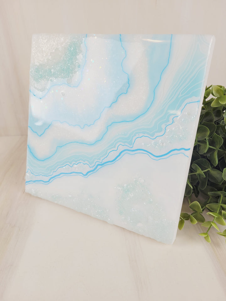 Kristi Scott Art, Geode Resin Wall Art