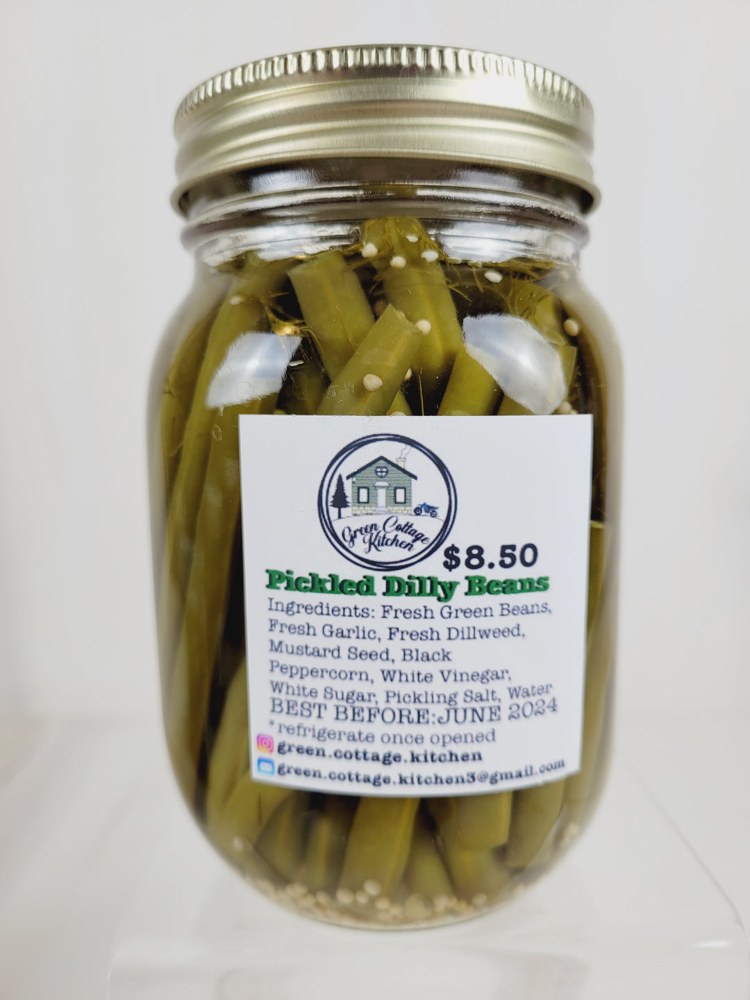 Green Cottage Kitchen, Dilly Beans (Regular, Spicy or Extra Garlic)