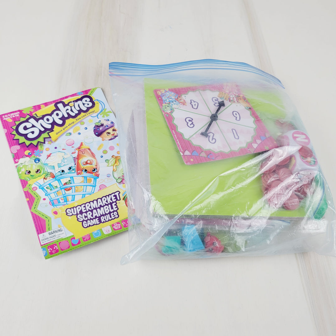 SHOPKINS SUPERMARKET SCRAMBLE GAME (missing box)