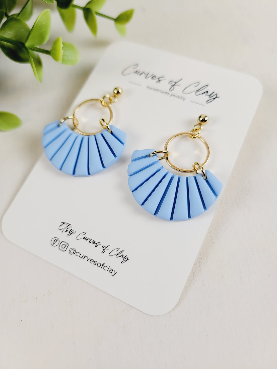 Curves of Clay, Everyday Dangle Earrings