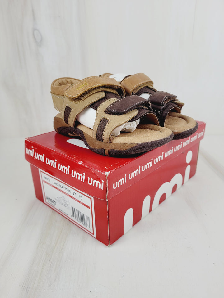 UMI LEATHER SANDALS KIDS SIZE 10 NEW!