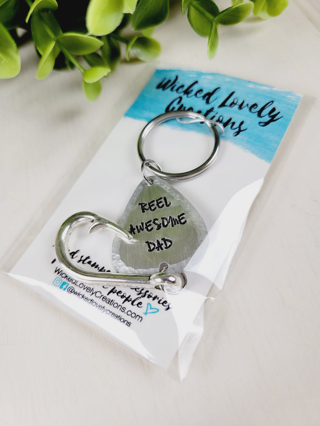 Wicked Lovely Creations, Hand Stamped Keychains