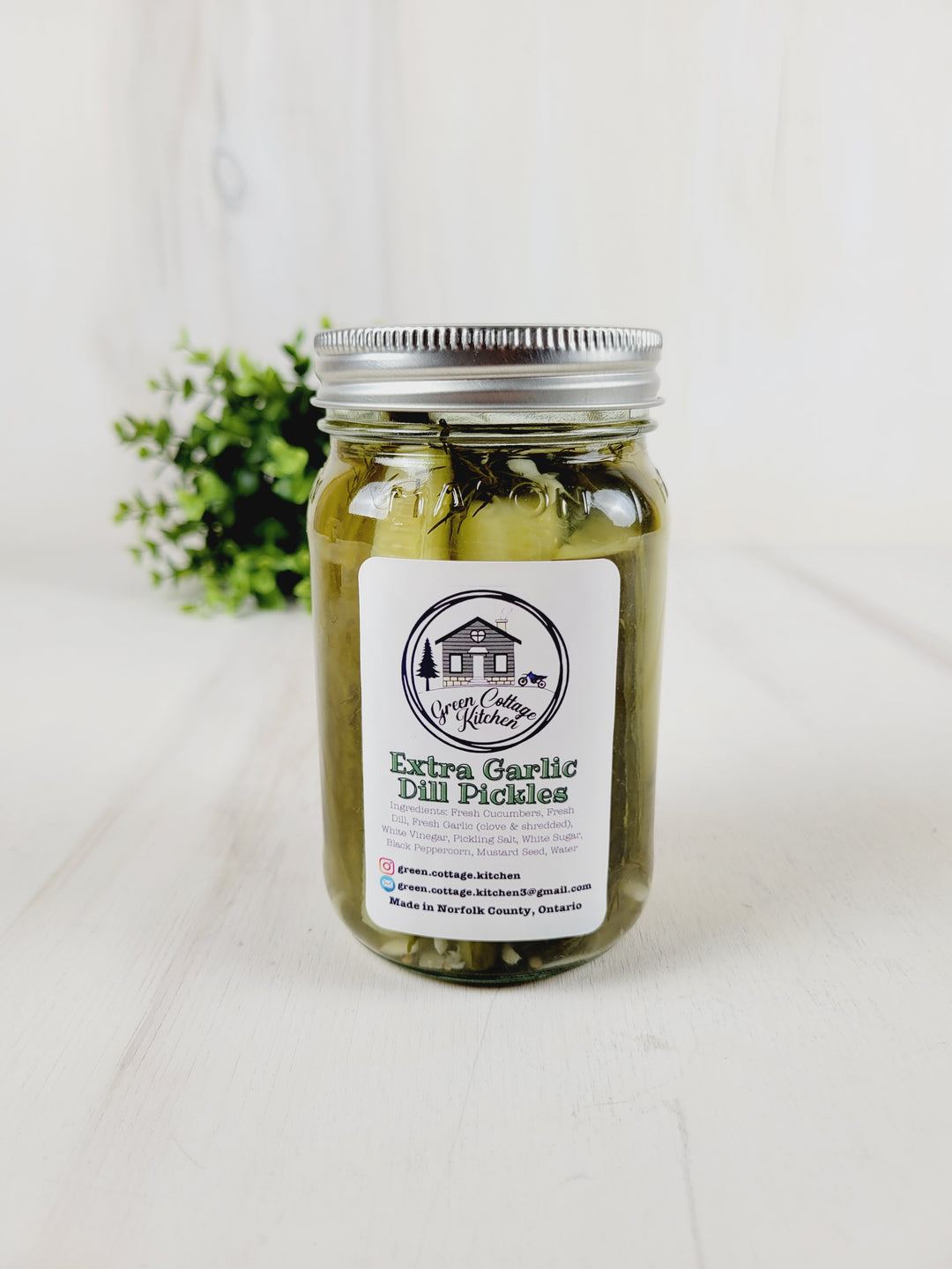 Green Cottage Kitchen, Dill Pickles (Regular, Spicy or Extra Garlic)