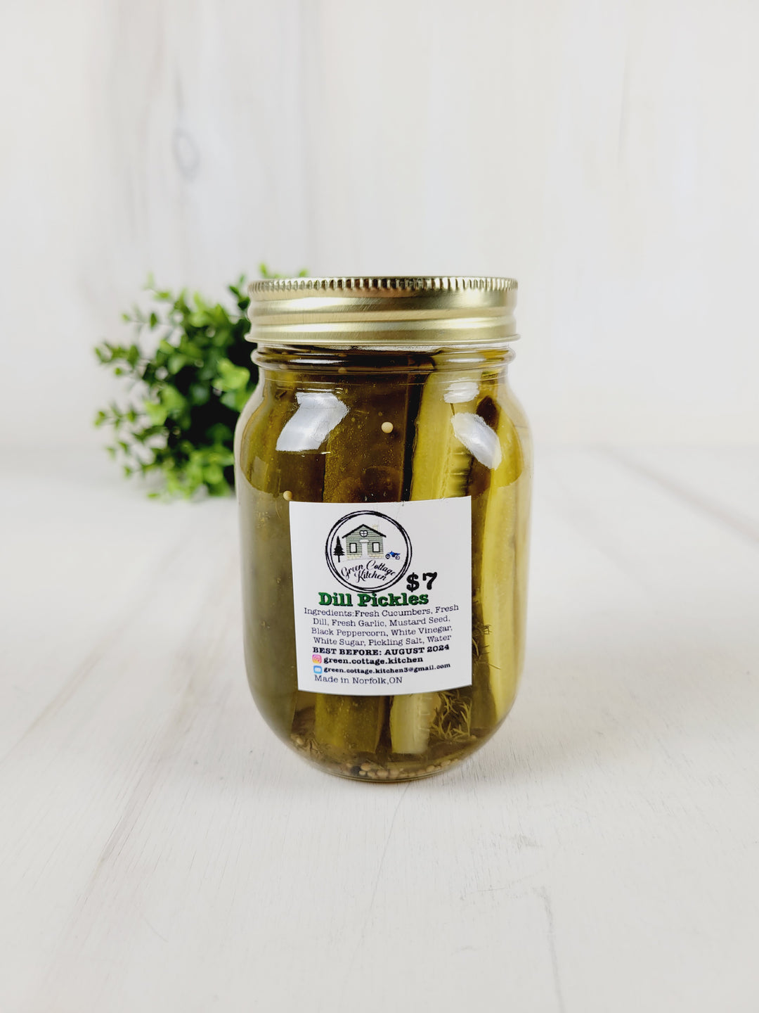 Green Cottage Kitchen, Dill Pickles (Regular, Spicy or Extra Garlic)