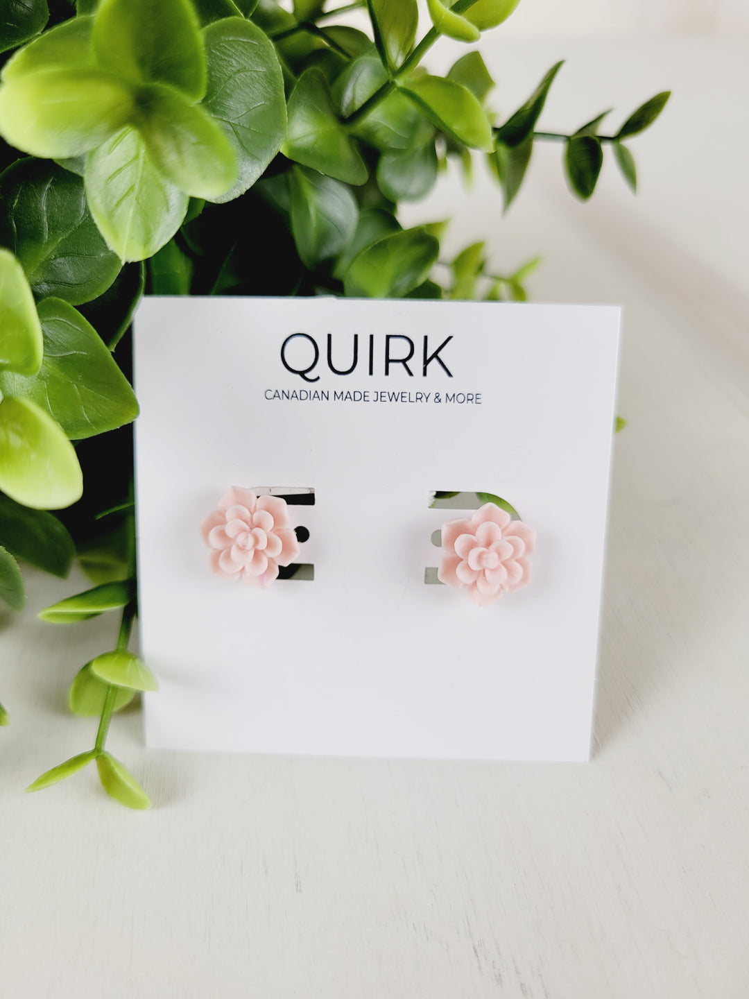 Quirk Handmade Jewelry,  Resin Flower Stud Earrings