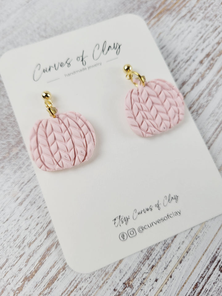 Curves of Clay, Autumn and Halloween Dangle Earrings