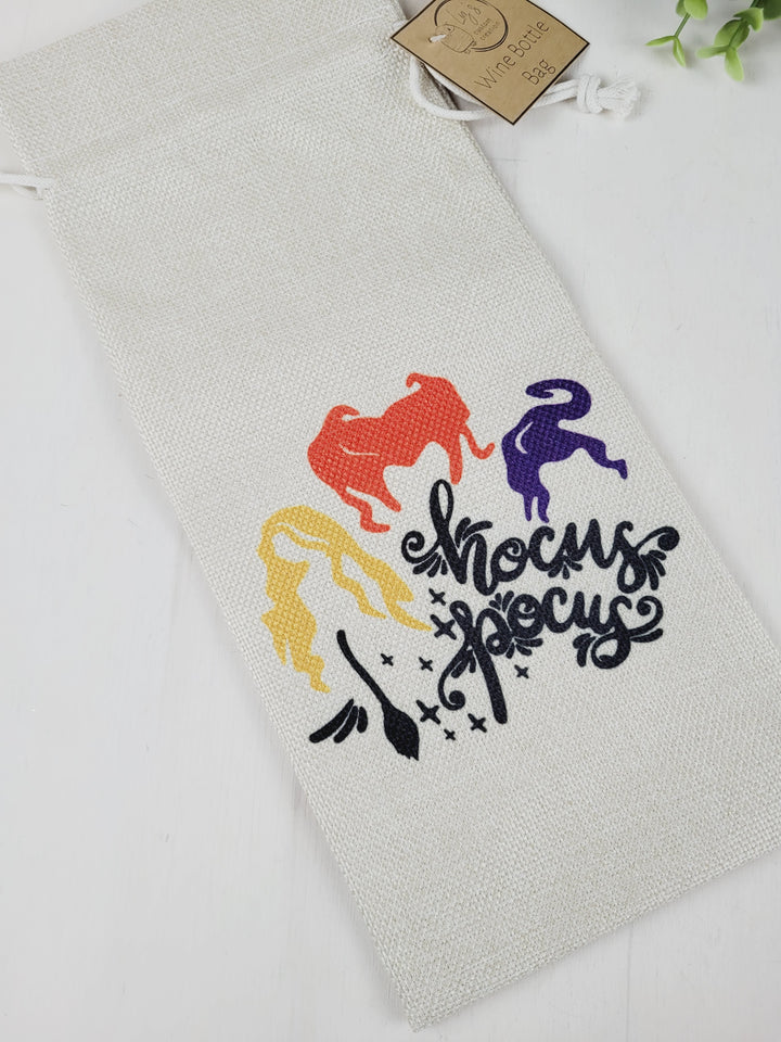 Liz's Custom Creation, Halloween Themed Wine Bags