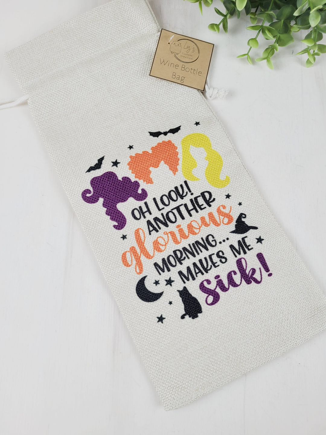 Liz's Custom Creation, Halloween Themed Wine Bags