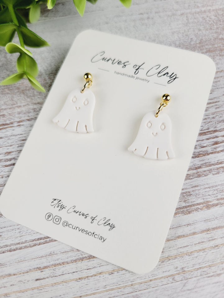 Curves of Clay, Autumn and Halloween Dangle Earrings