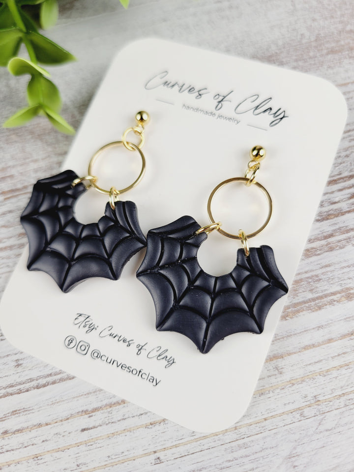 Curves of Clay, Autumn and Halloween Dangle Earrings