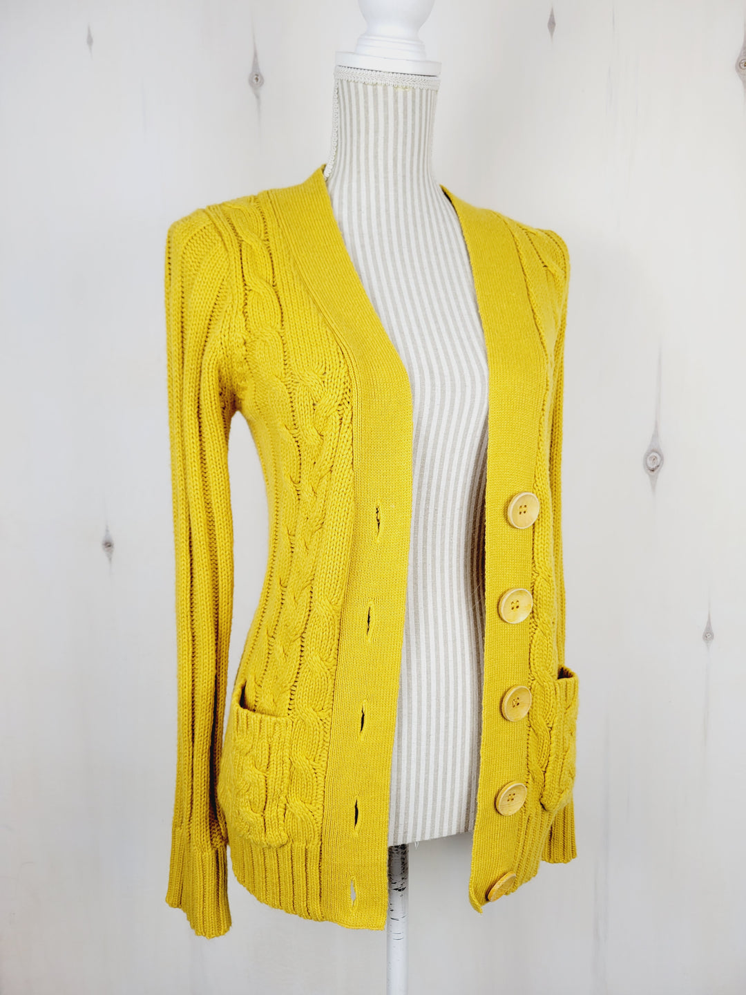 MAK MUSTARD SWEATER LADIES MEDIUM PRE-LOVED