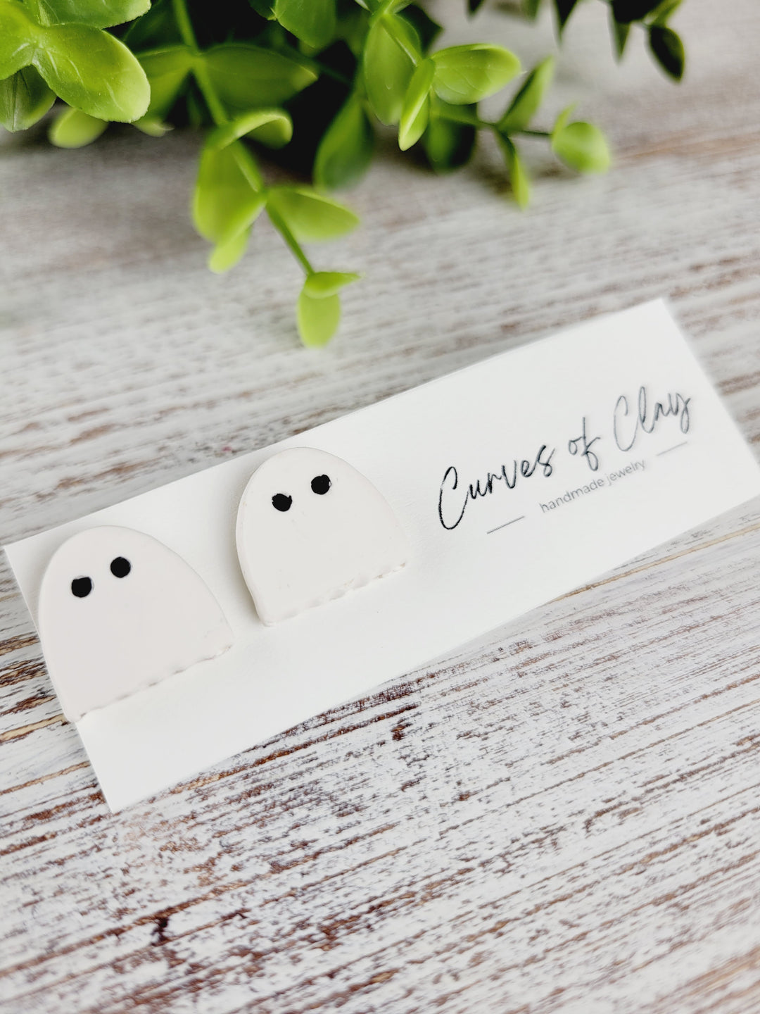Curves of Clay, Autumn and Halloween Stud Earrings