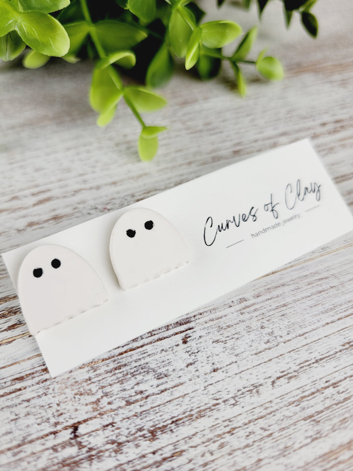 Curves of Clay, Autumn and Halloween Stud Earrings
