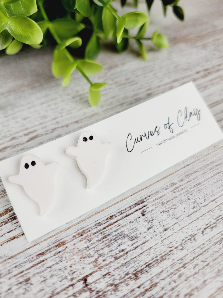 Curves of Clay, Autumn and Halloween Stud Earrings