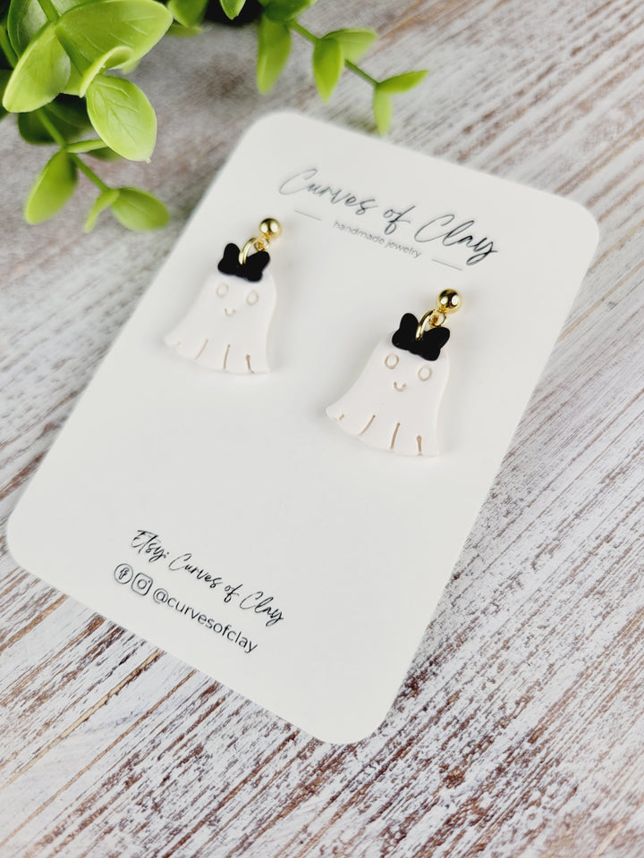 Curves of Clay, Autumn and Halloween Dangle Earrings