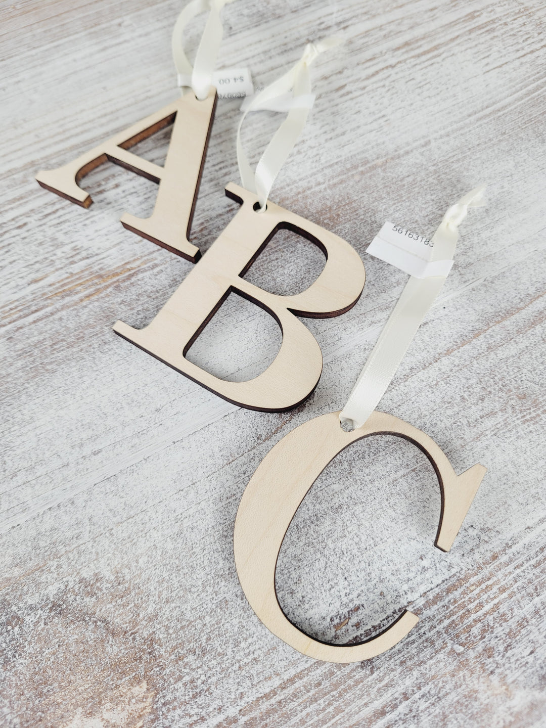 Rough Cut Dezigns, Monogram Gift Tags & Ornaments
