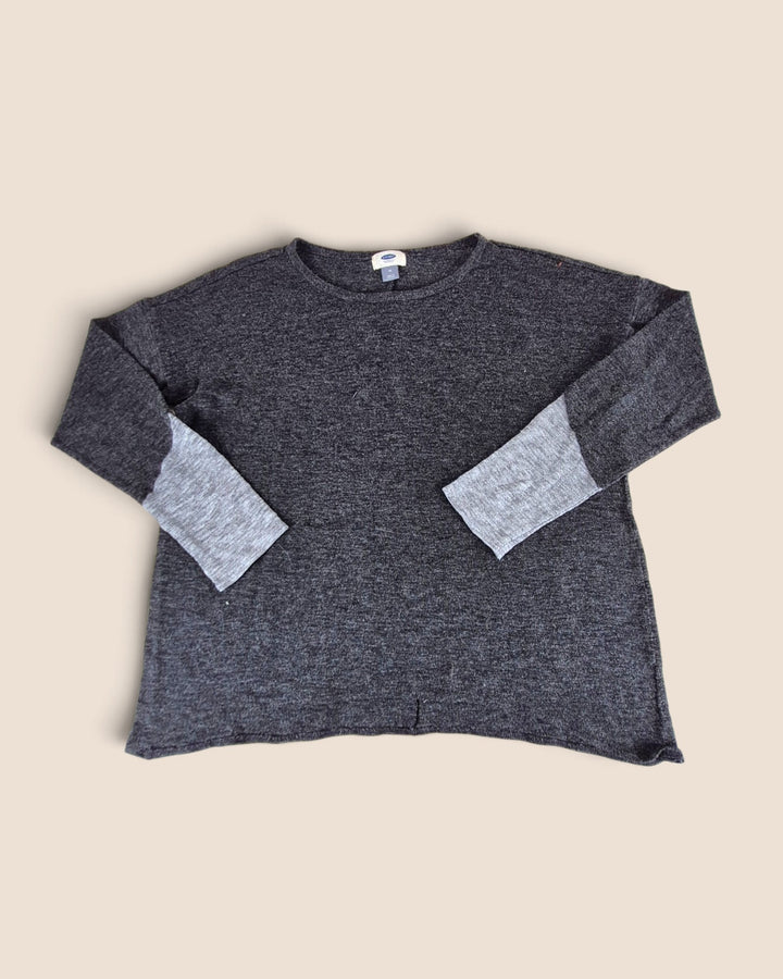 Pre-Loved Old Navy Charcoal &amp; Grey Long Sleeve Top Ladies Medium | Betty’s Marketplace