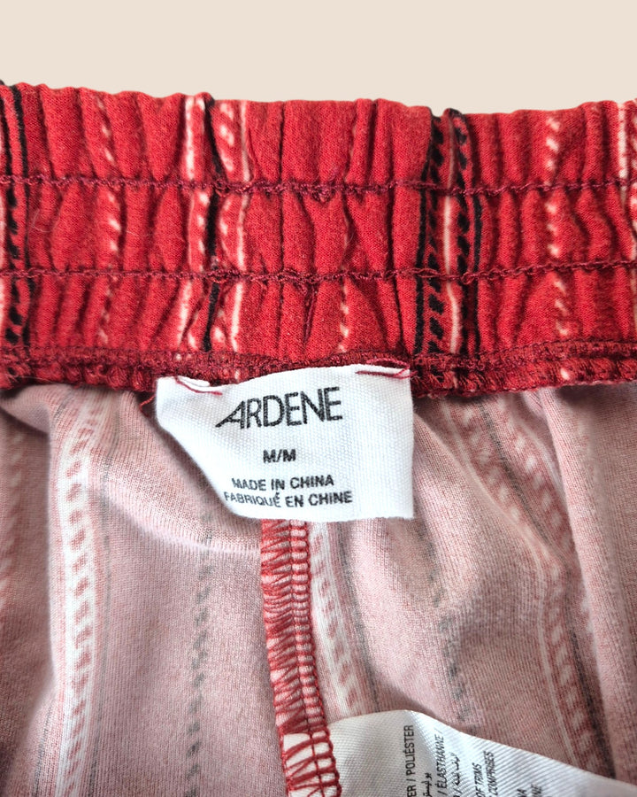Pre-Loved Ardene Red Patterned Shorts Ladies Medium | Betty’s Marketplace