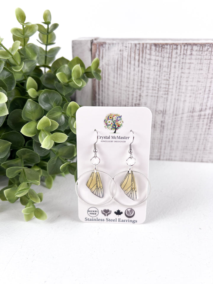 Crystal McMaster Jewellery, Butterfly Dangle Earrings