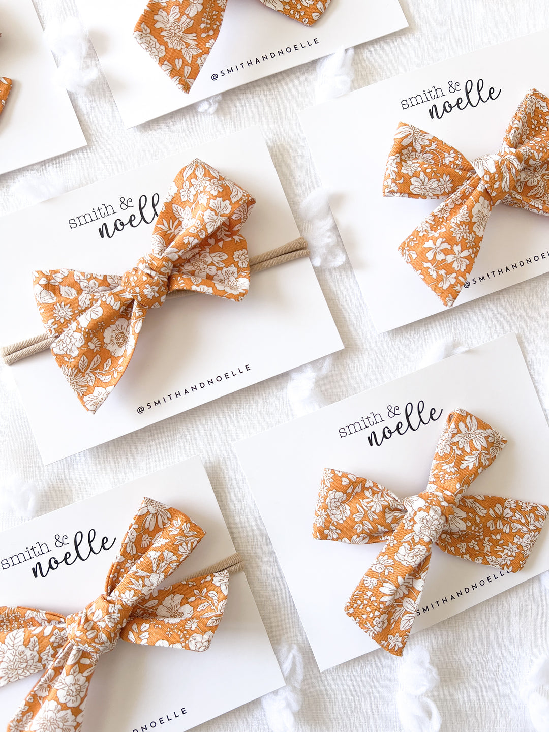 smith & noelle, Hand Tied Bows, Cheddar Floral