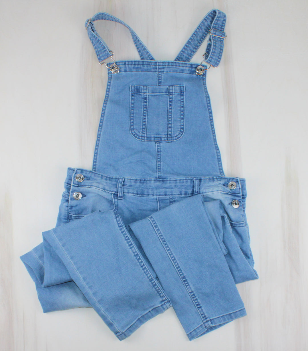 GEORGE LIGHT DENIM OVERALLS 16Y EUC