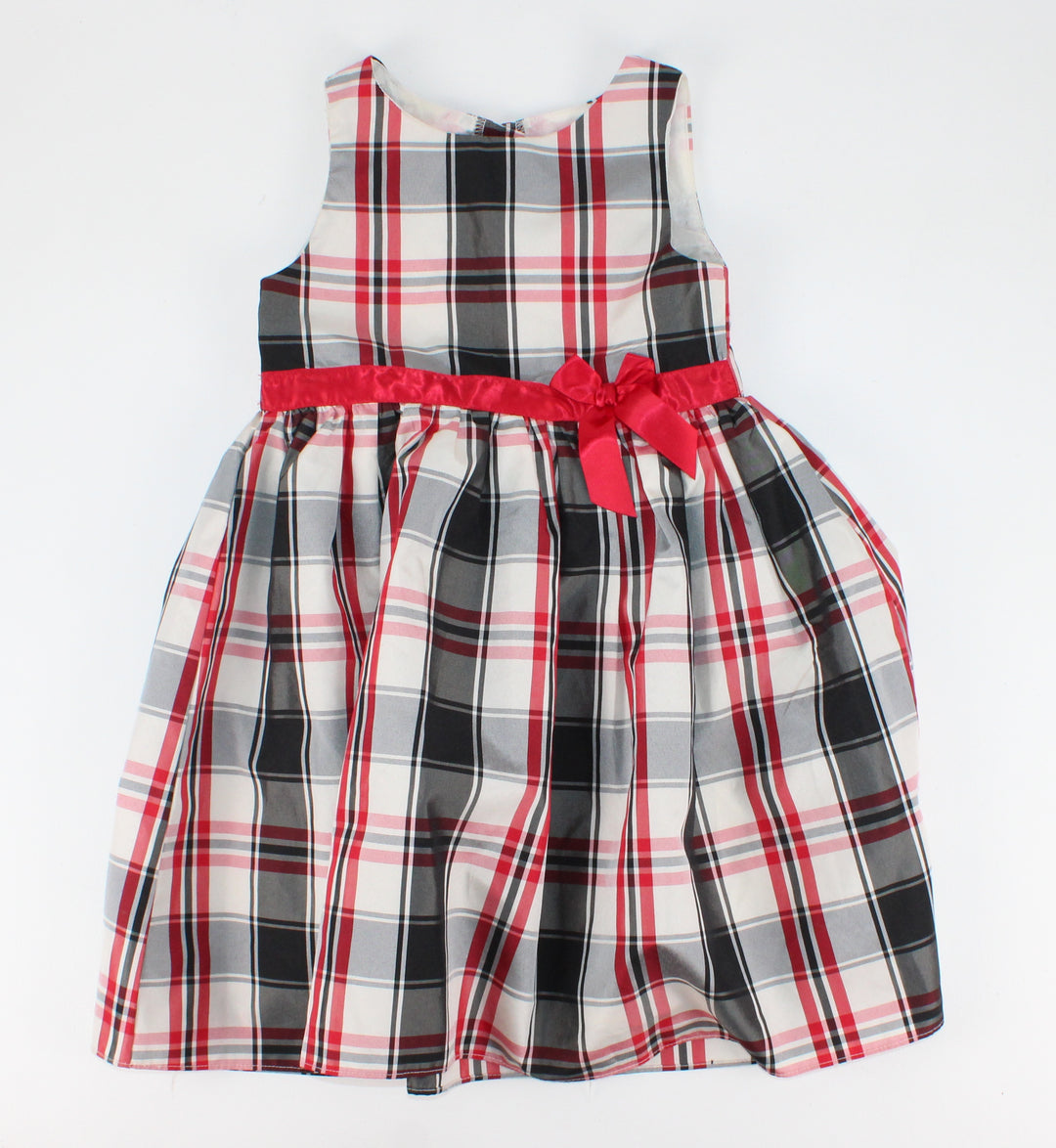 GEORGE RED & BLACK PLAID DRESS 5Y PRE-LOVED