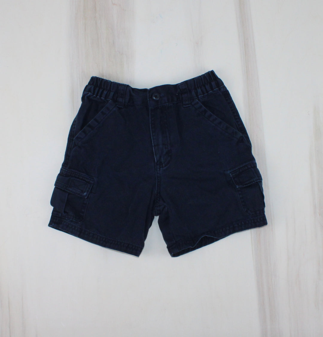 CHILDRENS PLACE NAVY CARGO SHORTS 4Y VGUC