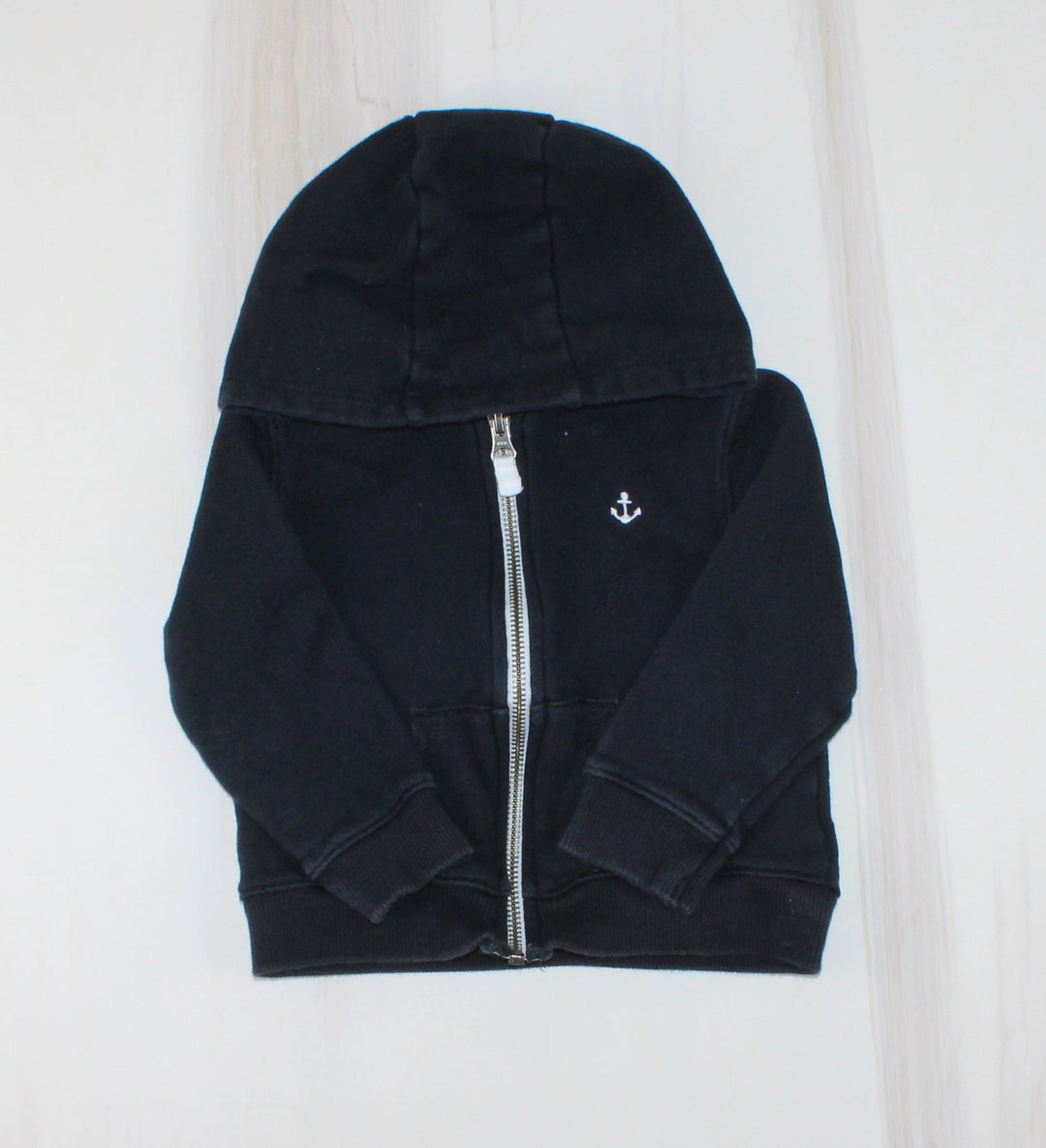 CARTERS ANCHOR BLACK HOODIE 18M EUC